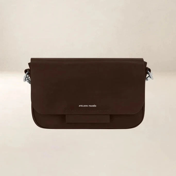 Ateliers Foures Calista Small Crossbody and Shoulder Bag in Brown - Big Bag NY