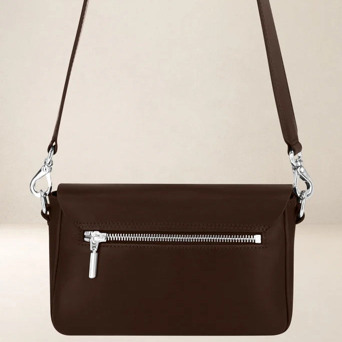 Ateliers Foures Calista Small Crossbody and Shoulder Bag in Brown - Big Bag NY