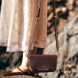 Ateliers Foures Calista Small Crossbody and Shoulder Bag in Brown - Big Bag NY