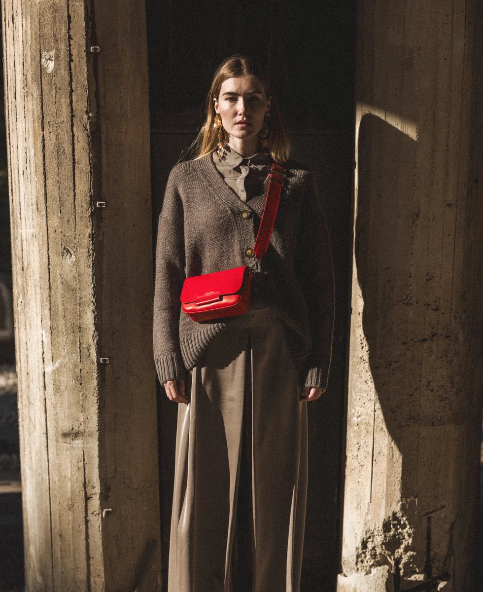 Ateliers Foures Calista Small Crossbody and Shoulder Bag in Carmen - Big Bag NY