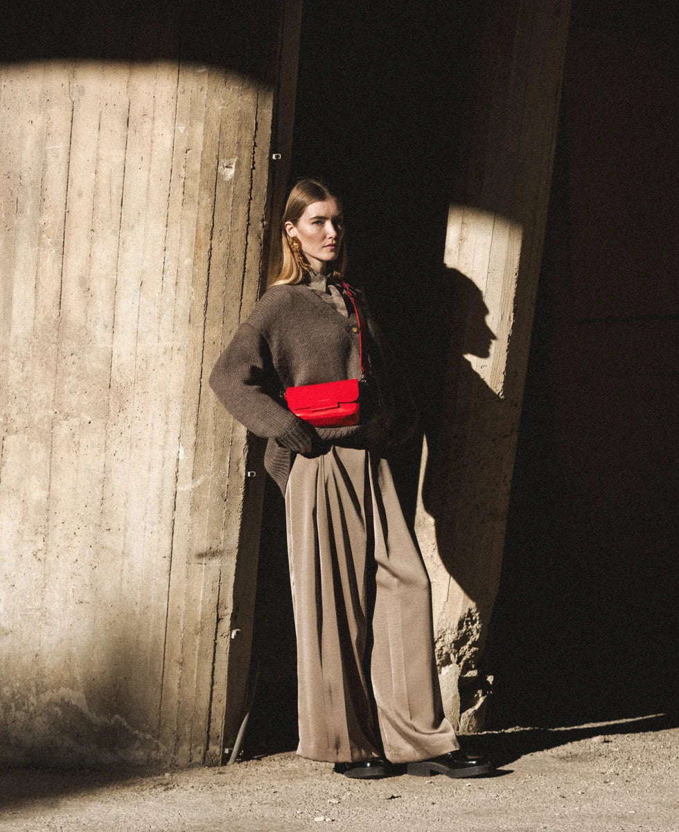 Ateliers Foures Calista Small Crossbody and Shoulder Bag in Carmen - Big Bag NY