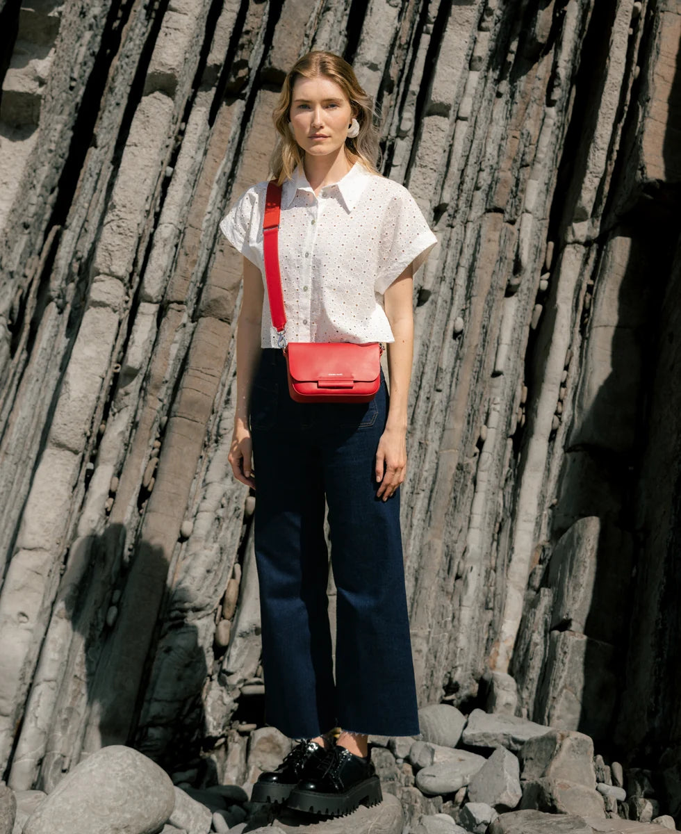 Ateliers Foures Calista Small Crossbody and Shoulder Bag in Carmen - Big Bag NY
