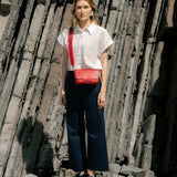 Ateliers Foures Calista Small Crossbody and Shoulder Bag in Carmen - Big Bag NY