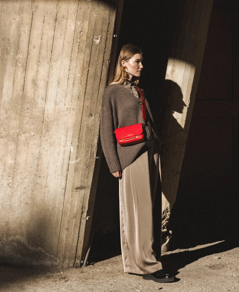 Ateliers Foures Calista Small Crossbody and Shoulder Bag in Carmen - Big Bag NY