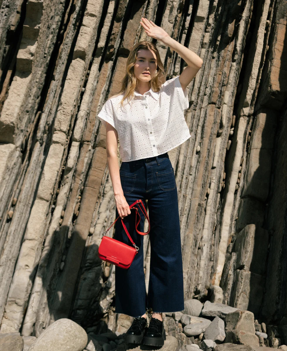 Ateliers Foures Calista Small Crossbody and Shoulder Bag in Carmen - Big Bag NY