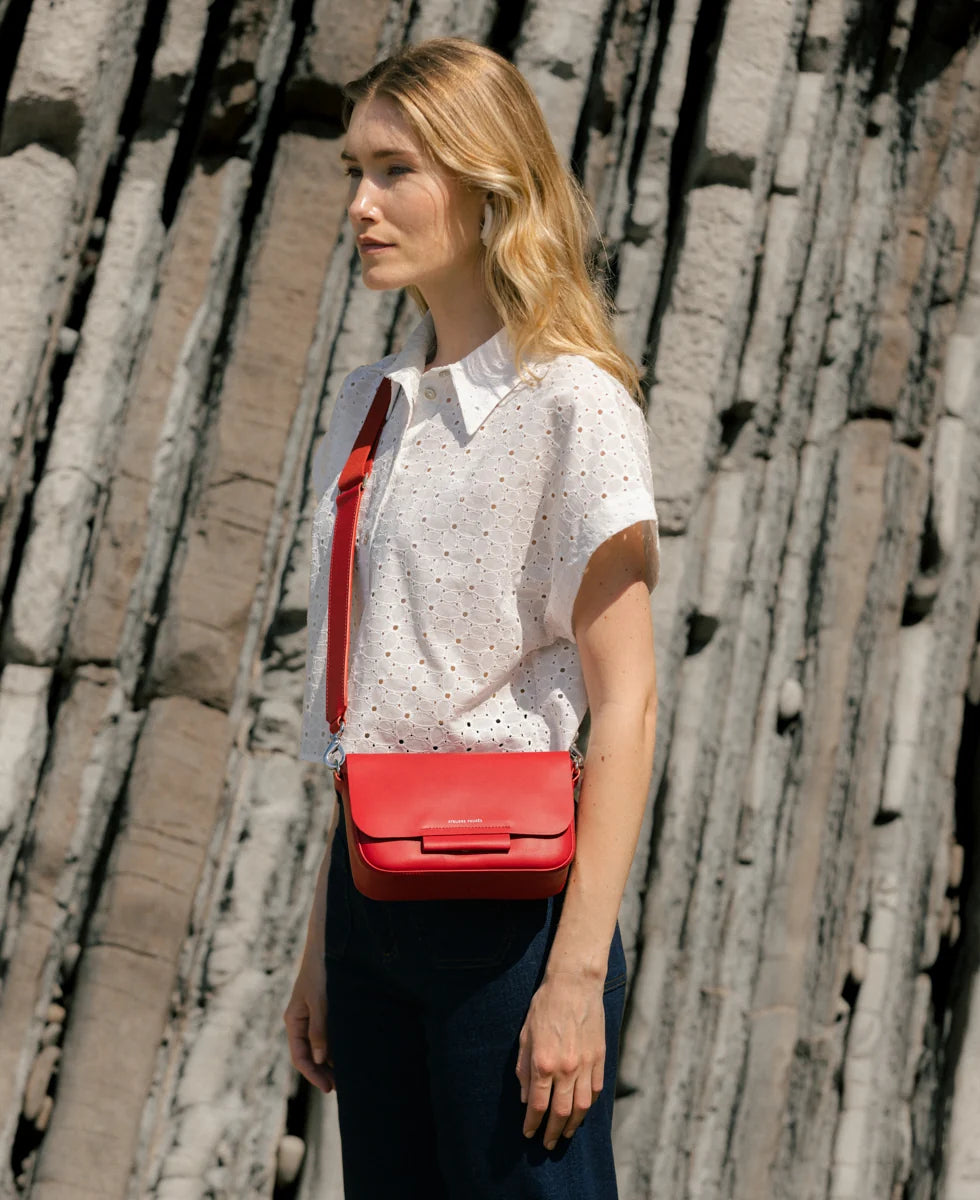 Ateliers Foures Calista Small Crossbody and Shoulder Bag in Carmen - Big Bag NY