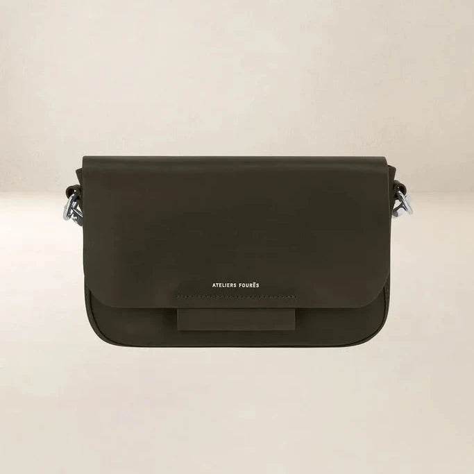 Ateliers Foures Calista Small Crossbody and Shoulder Bag in Kaki- Big Bag NY