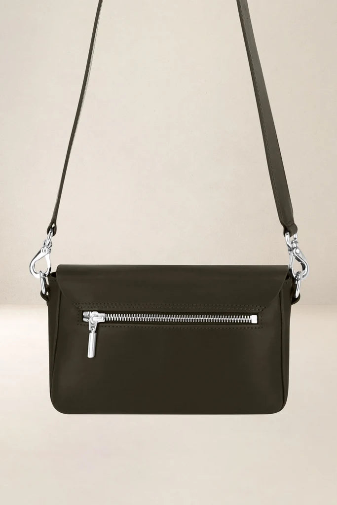 Ateliers Foures Calista Small Crossbody and Shoulder Bag in Kaki- Big Bag NY