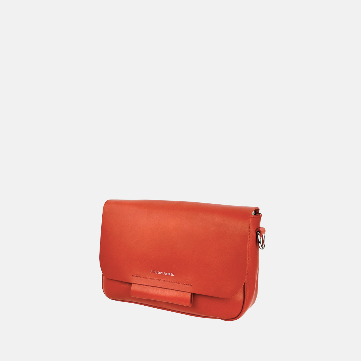Ateliers Foures Calista Small Crossbody and Shoulder Bag in Orange - Big Bag NY