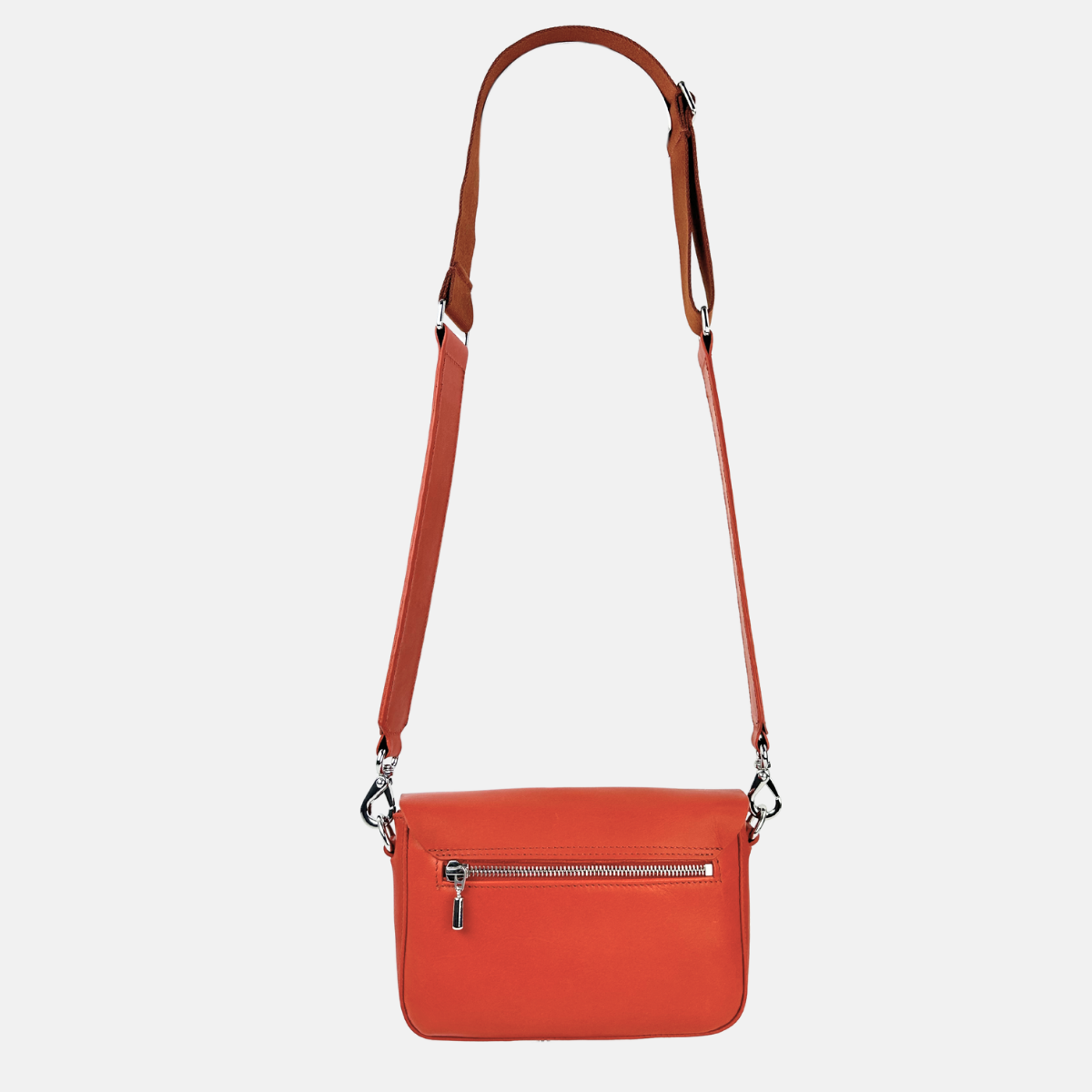 Ateliers Foures Calista Small Crossbody and Shoulder Bag in Orange - Big Bag NY