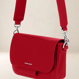 Ateliers Foures Calista Small Crossbody and Shoulder Bag in Red - Big Bag NY