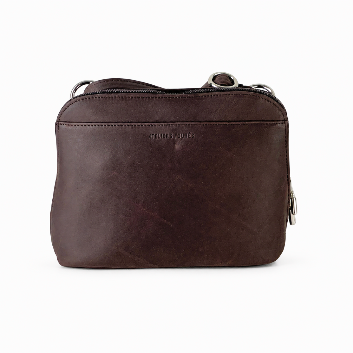 Ateliers Foures EUROPE Medium Crossbody and Shoulder Bag in Chocolate - Big Bag NY