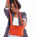 Ateliers Foures EUROPE Medium Crossbody and Shoulder Bag in Orange Confite- Big Bag NY