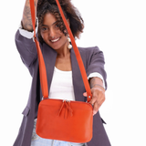 Ateliers Foures EUROPE Medium Crossbody and Shoulder Bag in Orange Confite- Big Bag NY