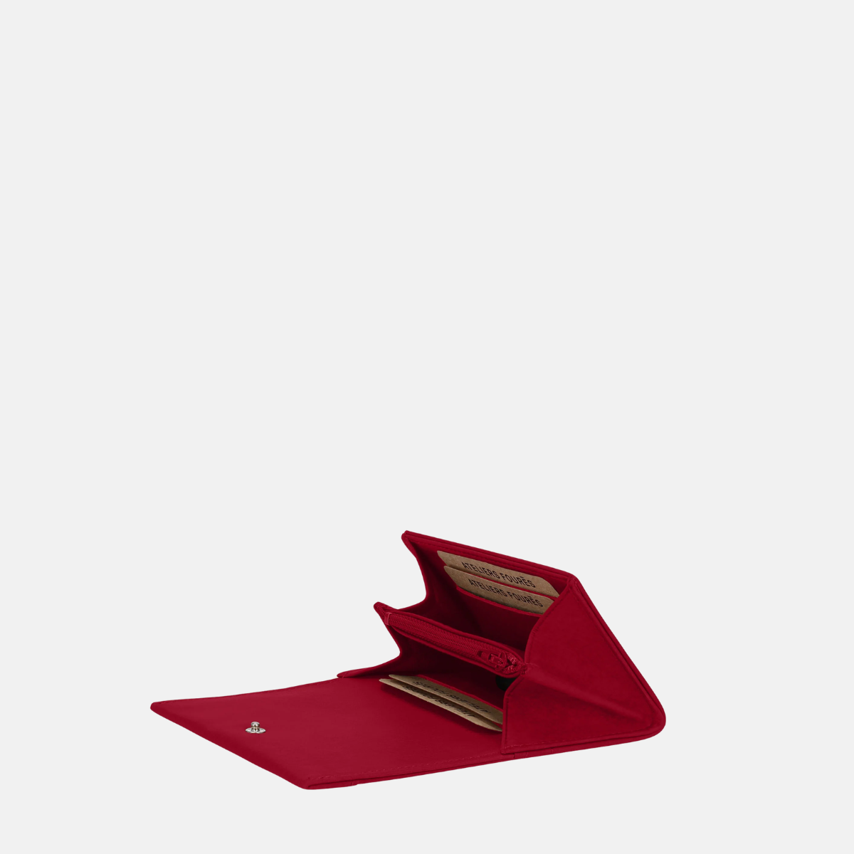 Ateliers Foures Fold over coin purse with band Red - Big Bag NY