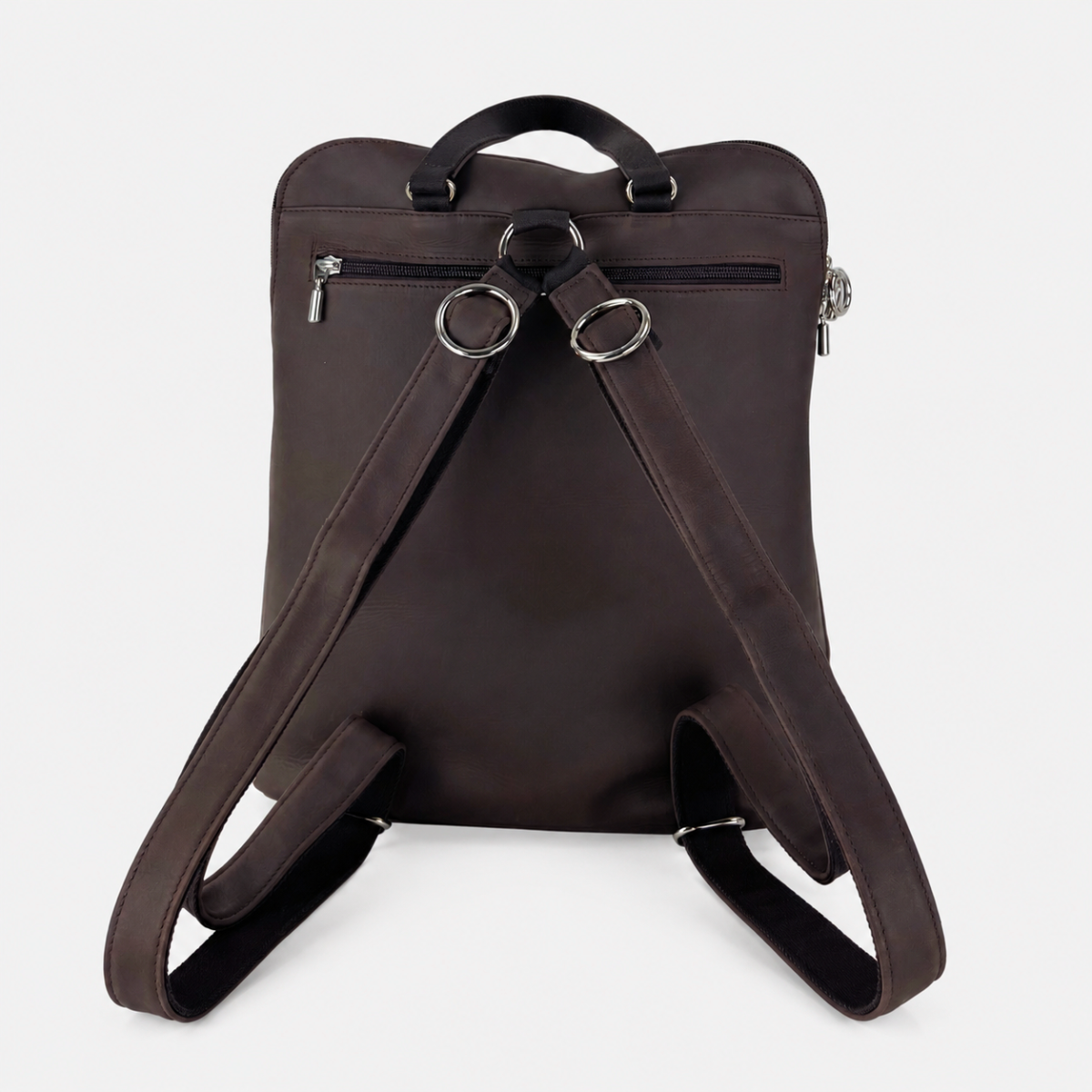 Ateliers Foures Large ANDROMEDE Leather Backpack In Brown - Big Bag NY