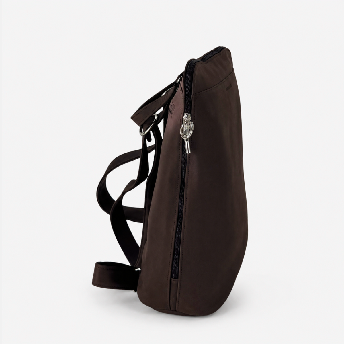 Ateliers Foures Large ANDROMEDE Leather Backpack In Brown - Big Bag NY