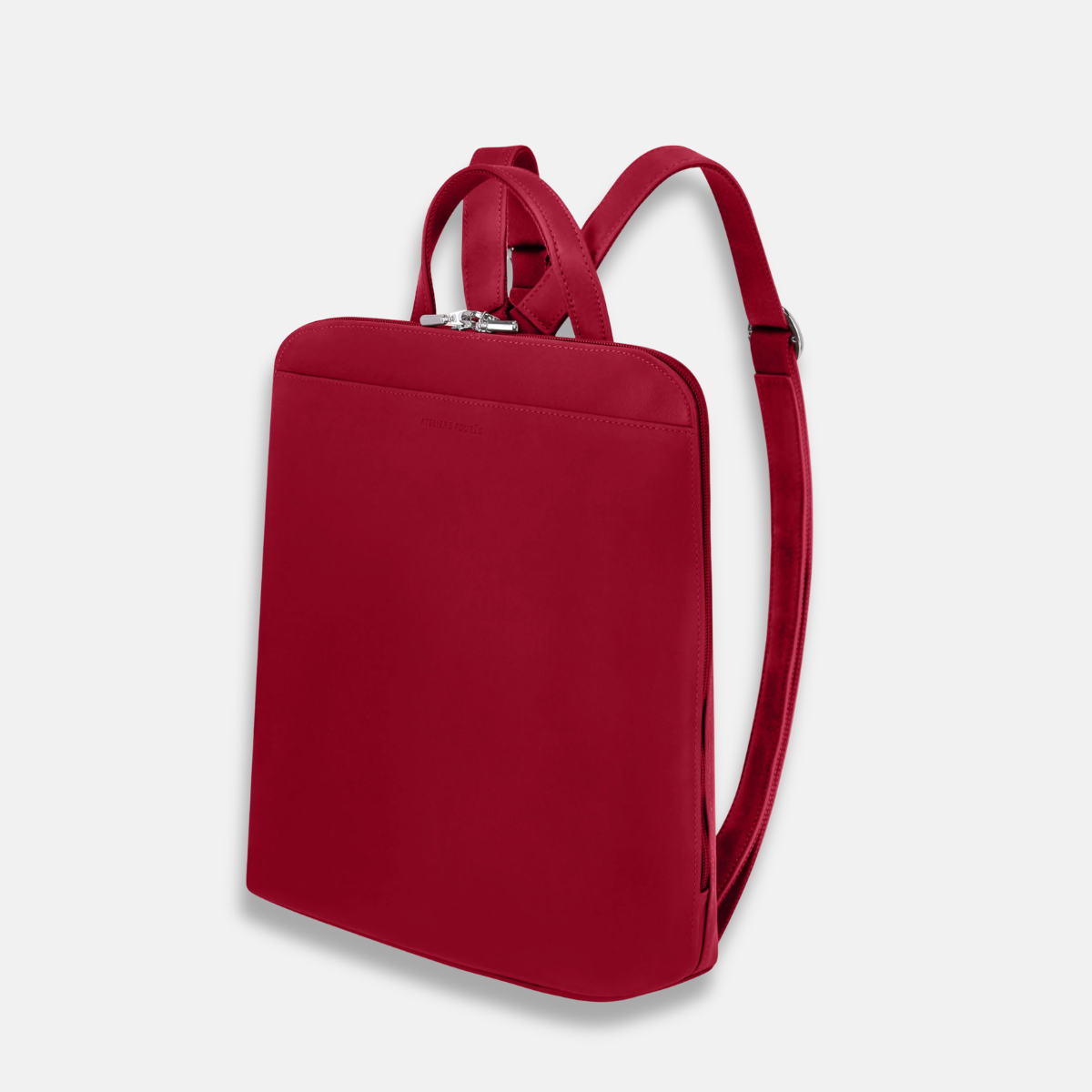 Ateliers Foures Large ANDROMEDE Leather Backpack in Red - Big Bag NY