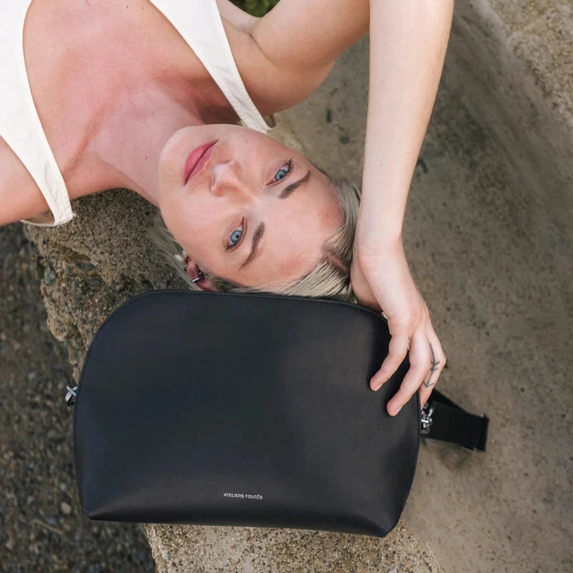 Ateliers Foures ODYSSÉE Large Crossbody and Shoulder Bag in Black - Big Bag NY