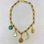 Aurelie Bidermann Charms Bar Hazelnut Necklace - Big Bag NY