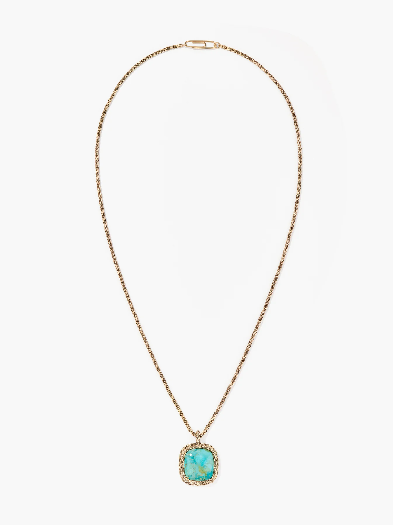 Aurelie Bidermann Miki Turquoise Long Necklace - Big Bag NY