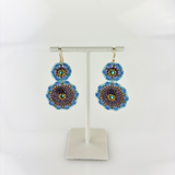 Azure Bloom Earrings - Big Bag NY