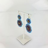 Azure Bloom Earrings - Big Bag NY
