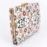 Kobana Tiny Flowers Gamasatsu Square Billfold with Clasp - Big Bag NY