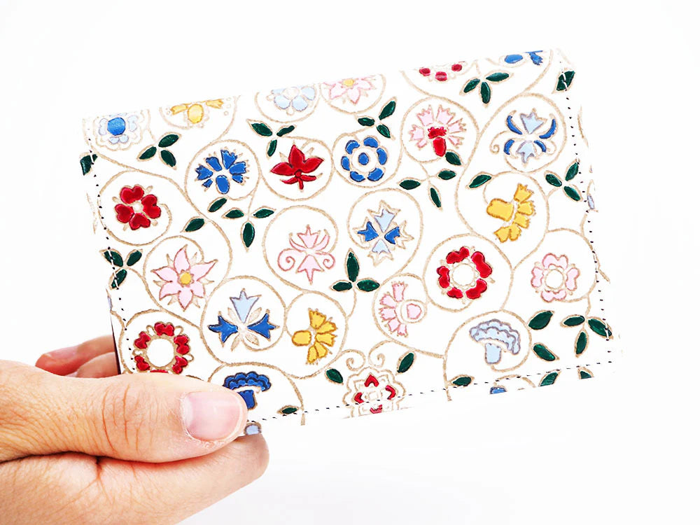 Bunkoya Oozeki Kobana Tiny Flowers Business Card Case - Big Bag NY