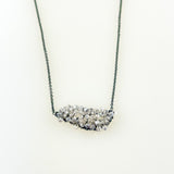 Dana Kellin Crystal Rhombus in Rhodium Necklace