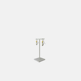 Short Mixed Metal Petal Drop Earrings