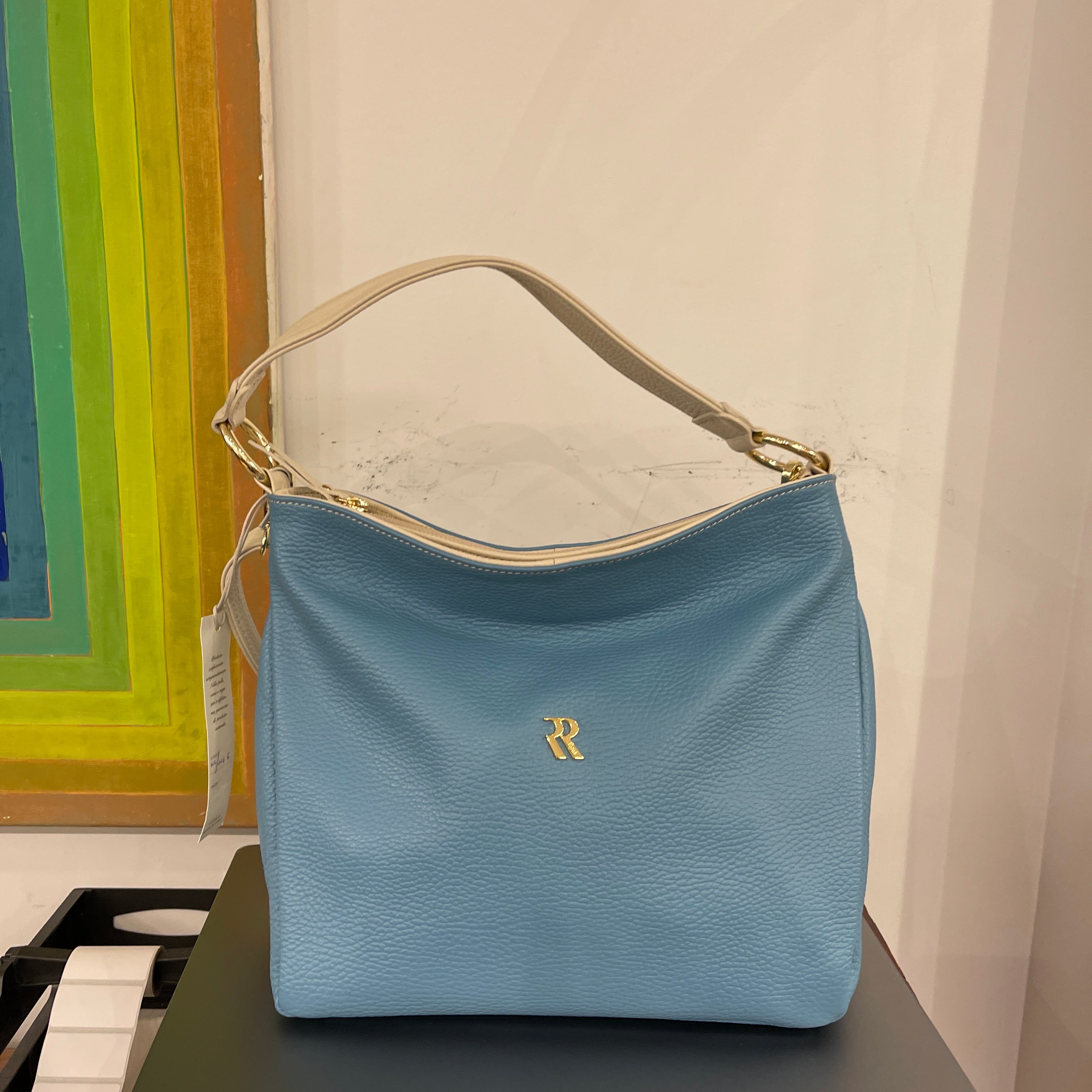 Contrast Trim Medium Bucket Bag