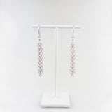 Alison Evans Long Silver Chainmail Earrings - Big Bag NY