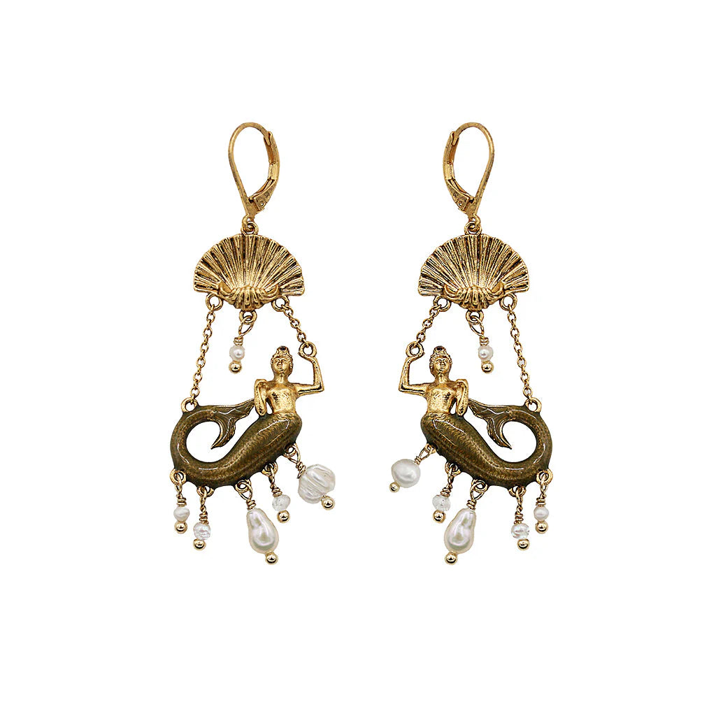 LA2L LORELEI Mermaid Drop Earrings - Big Bag NY