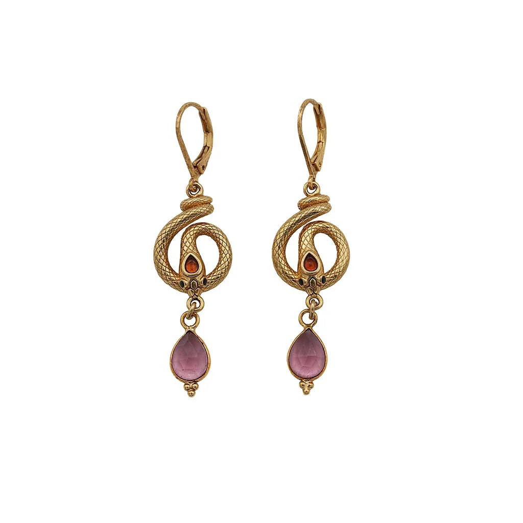 LA2L SISSI Snake Drop Earrings - Big Bag NY