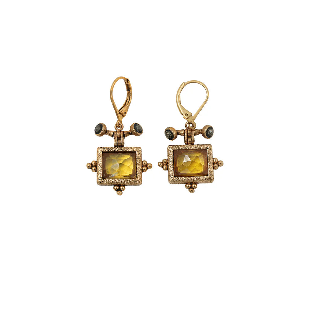 LA2L SONIA Earrings in Citrine - Big Bag NY