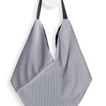 InZu Bevel Tote in Black and White Lines - Big Bag NY