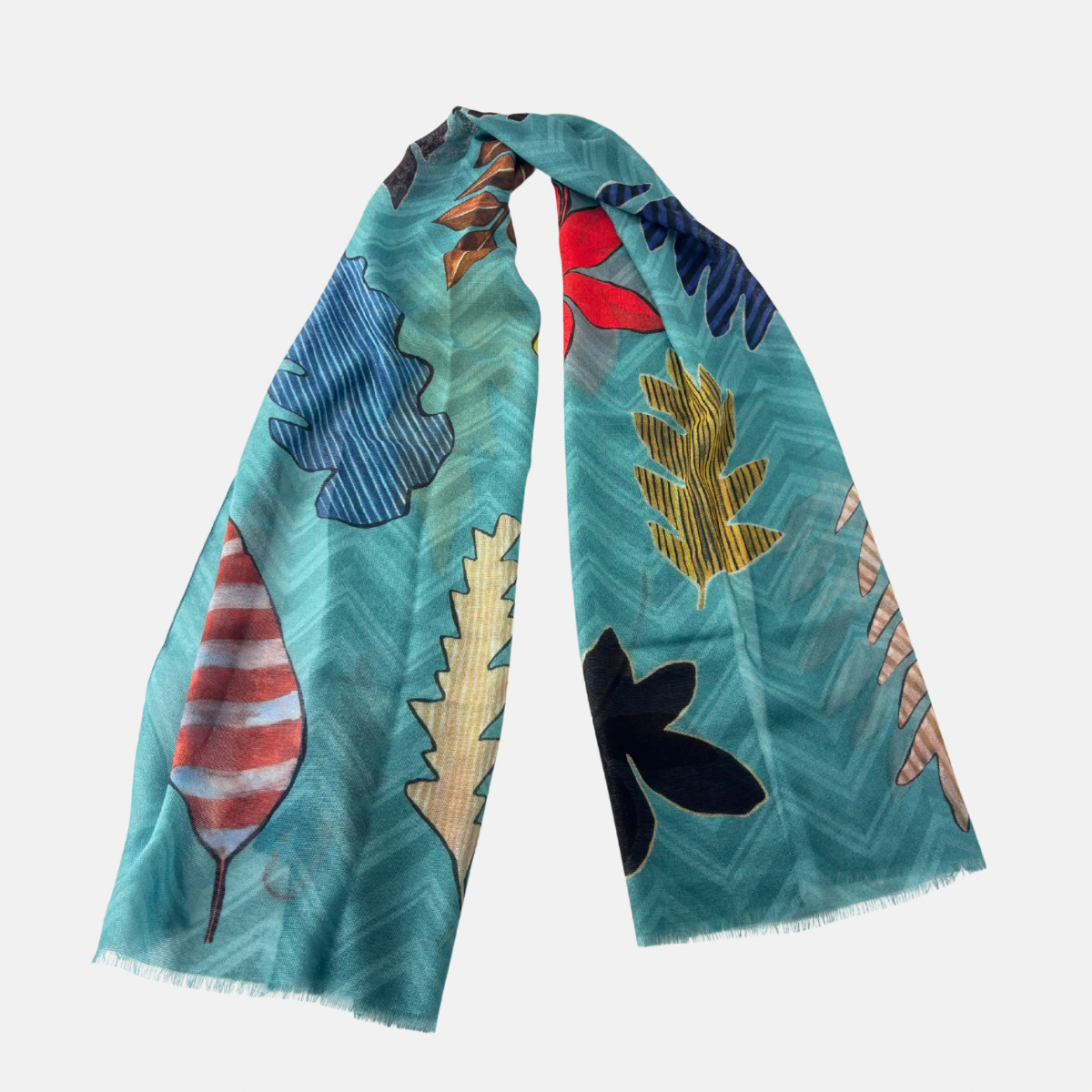 Barbieri Fall Leaves Wool Scarf - Big Bag NY