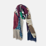 Barbieri Mosaic Muted Jewel Tones Scarf - Big Bag NY