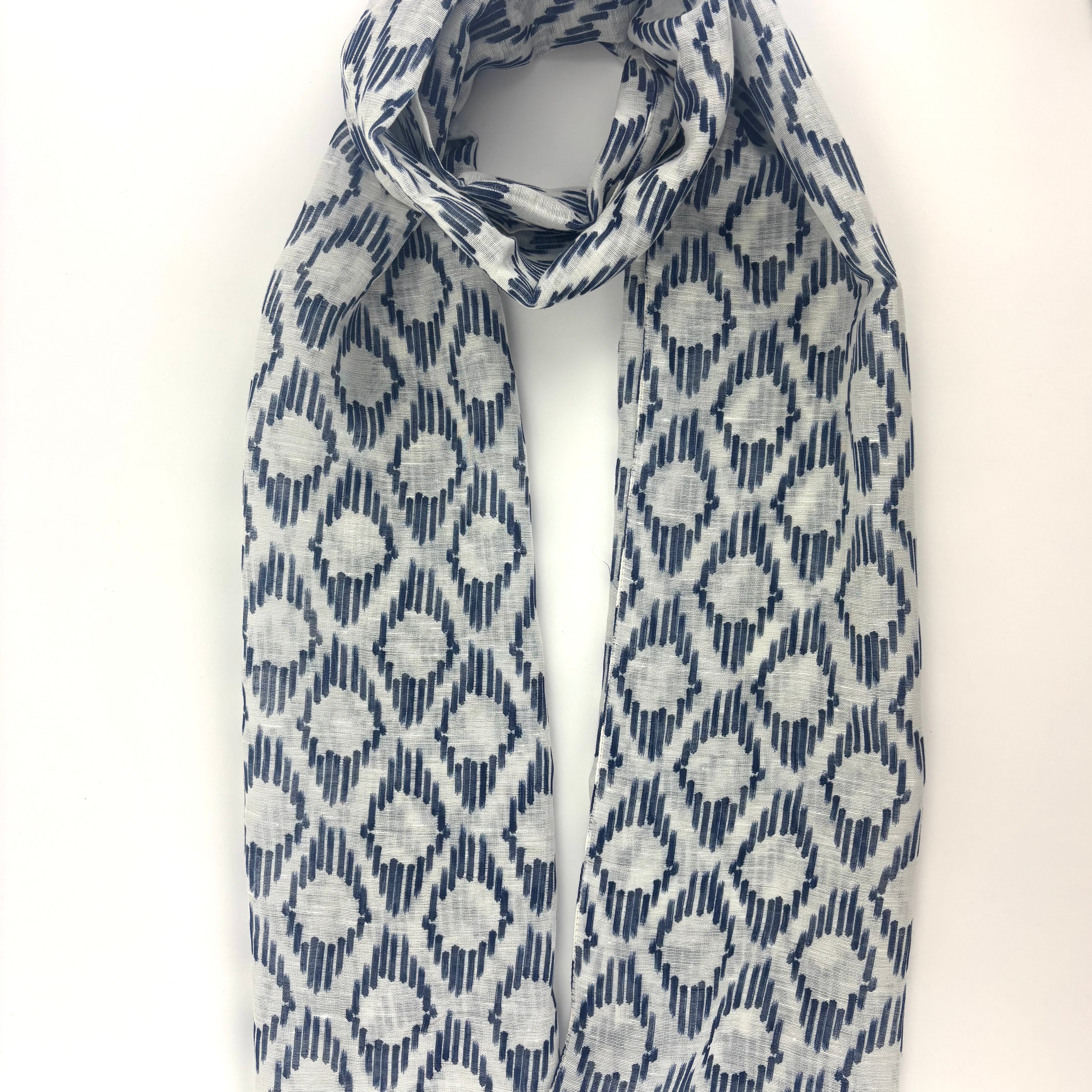 Barbieri Paisley Linen Scarf - Big Bag NY