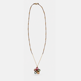 Danielle Welmond Rainbow Tourmaline Flower Necklace - Big Bag NY