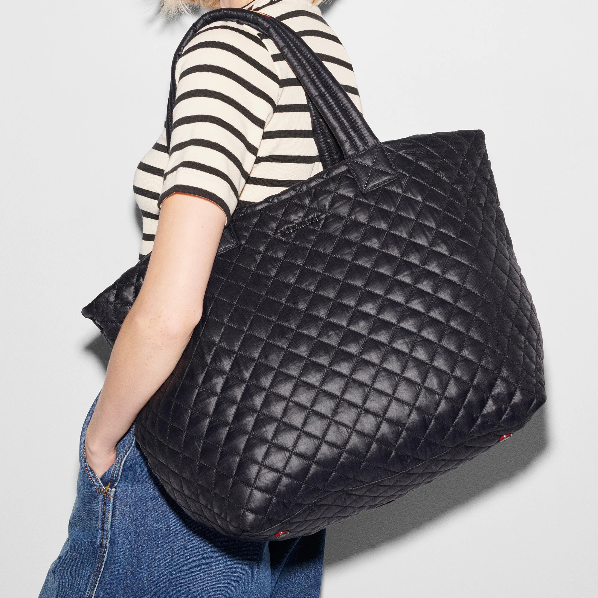 Black MZ Wallace Large Metro Tote Deluxe -Big Bag NY