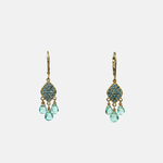 Blue Topaz Teardrop Earrings - Big Bag NY