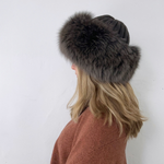 Bruno Carlo Cashmere Russian Hat in Brown - Big Bag NY