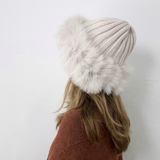 Bruno Carlo Cashmere Russian Hat in Cream - Big Bag NY