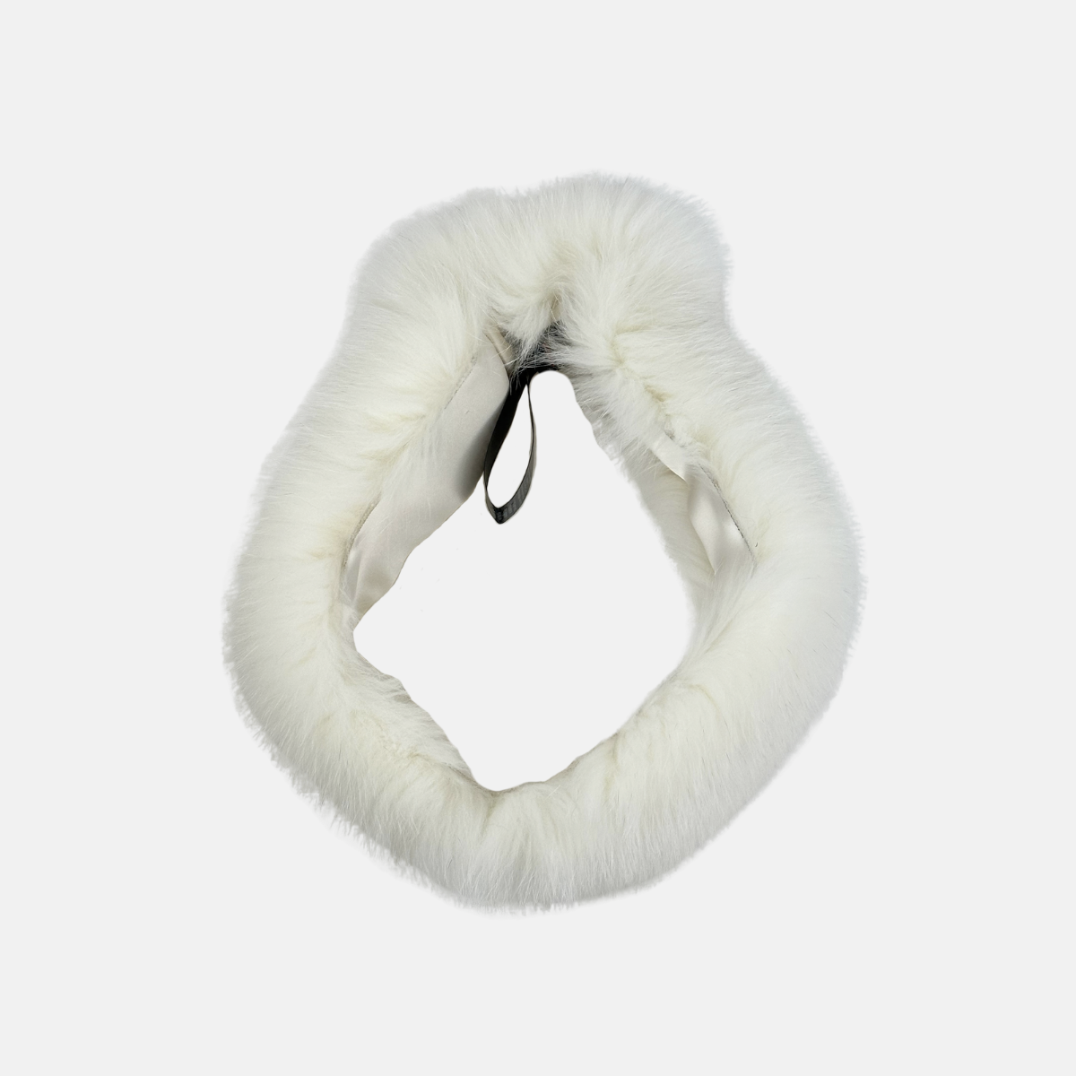 Bruno Carlo Fox Fur Headband in Cream - Big Bag NY