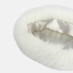 Bruno Carlo Fox Fur Headband in Cream - Big Bag NY