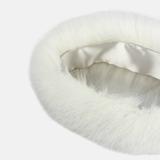 Bruno Carlo Fox Fur Headband in Cream - Big Bag NY