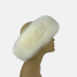 Bruno Carlo Fox Fur Headband in Cream - Big Bag NY
