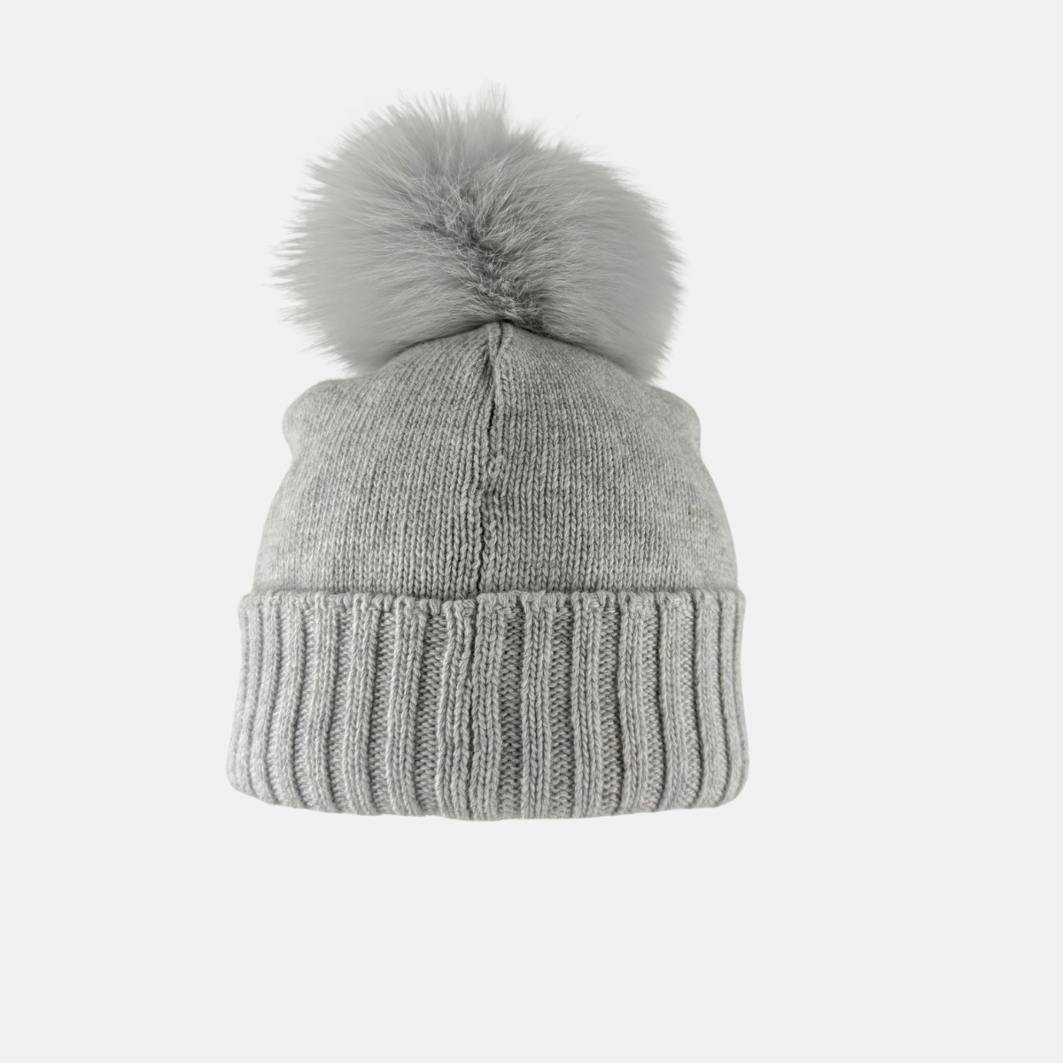 Bruno Carlo Sparkly Cashmere Blend Beanie Gray2 - BigBagNY
